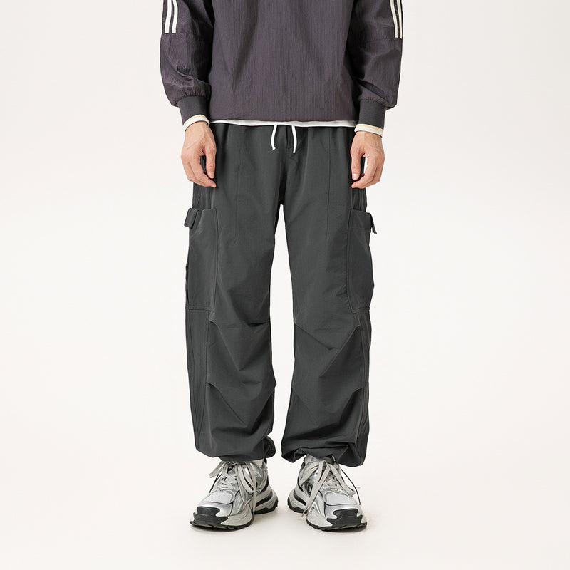 Casual Straight-leg Loose Cargo Pants