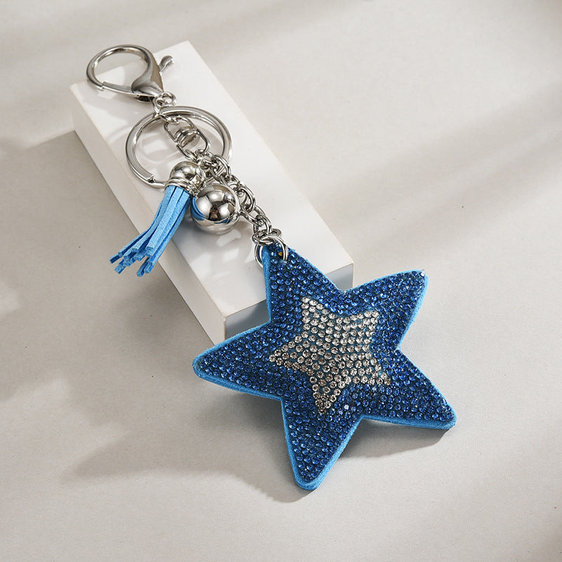 Pentagram Tassel Keychain