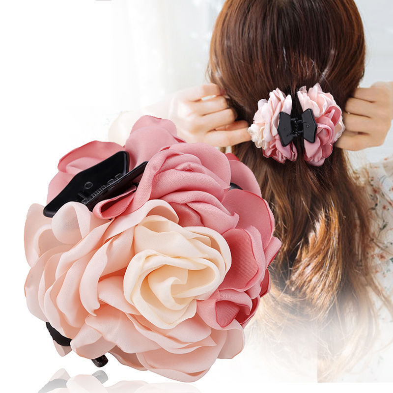 Korean Flower Large Hair Clip
