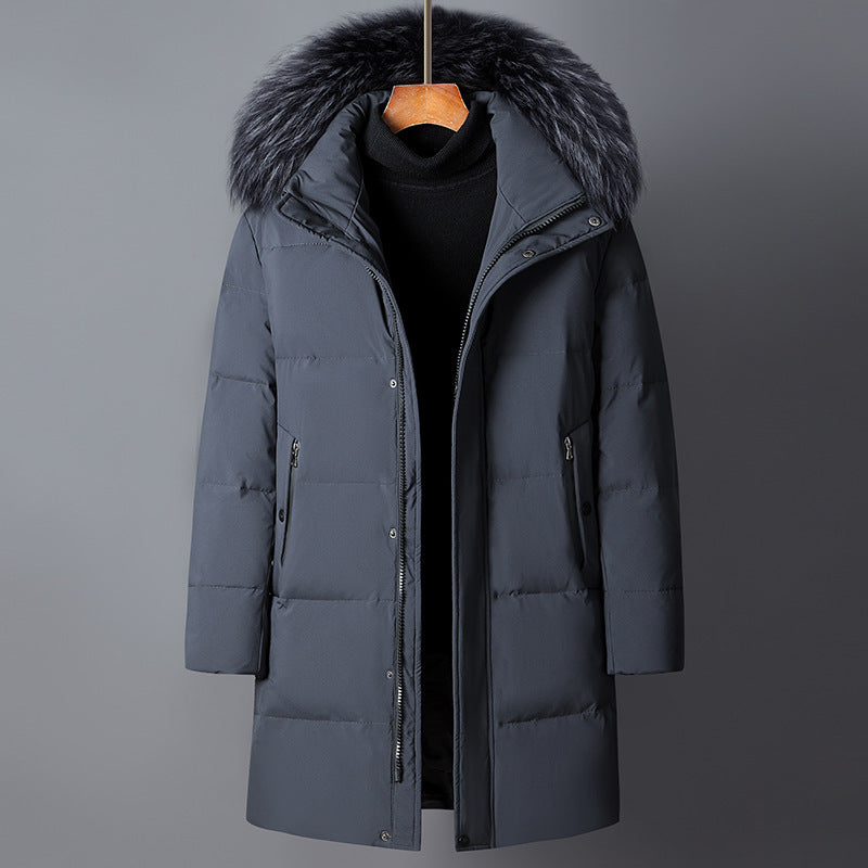 Warm Cold-resistant Hooded Down Jacket