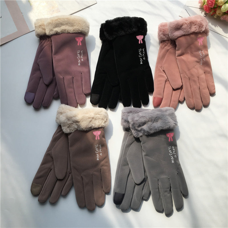 Alphabet Cartoon Warm gloves