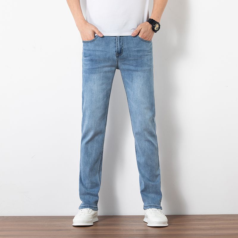 Loose Youth Straight Slim Fit Elastic Jeans