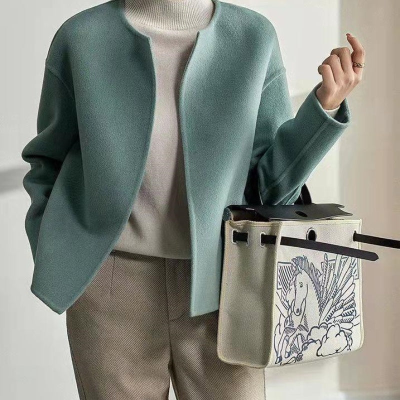 Round Neck Short Coat