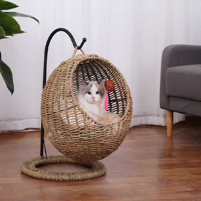 Pet Cat Litter Round Hanging Basket