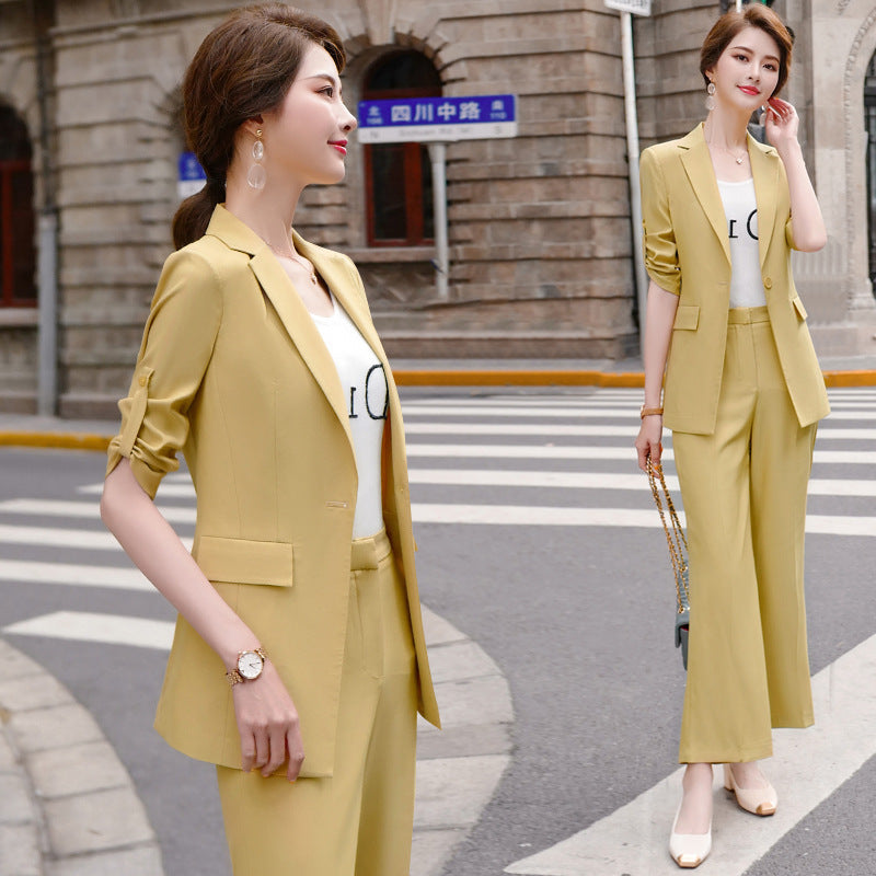 Short Sleeve Isn Trendy Women's Suit