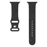 Embossed Cashew Printed Silicone Strap