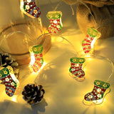 Christmas LED Light String Santa Claus Elk Snowman