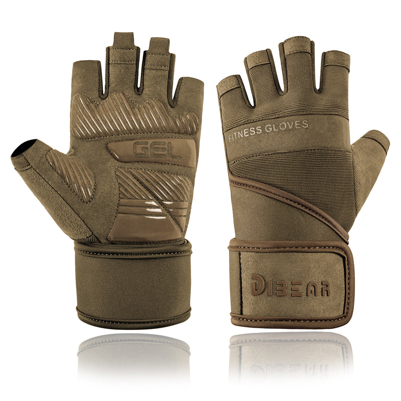 =Anti-slip Half Finger Training Gloves