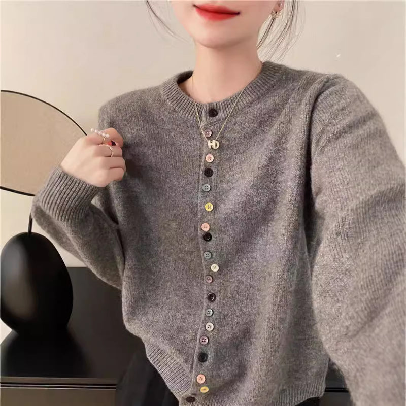 Slimming Soft Long-sleeved Shirt Knitted
